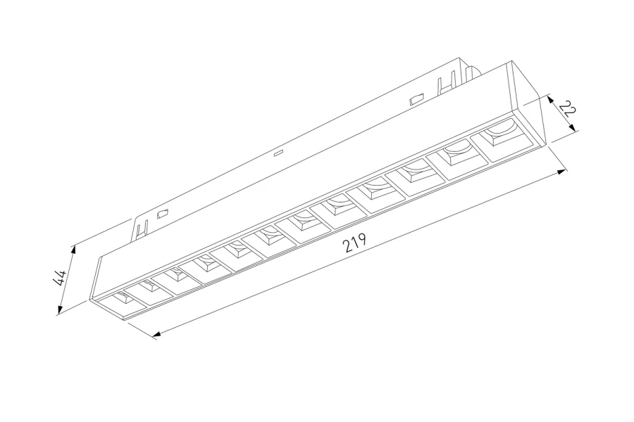 Трековый светильник Slim Magnetic SL02 (изображение №11)