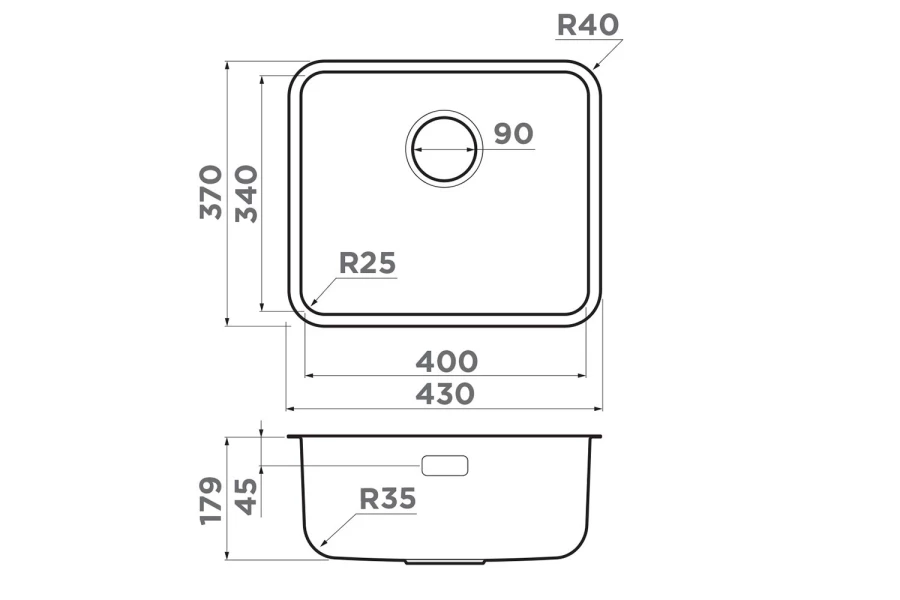 Мойка врезная OMOIKIRI Omi 43 (изображение №2)