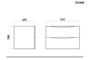 Второе фото. Тумба подвесная BOND Cube