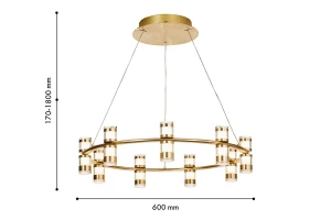 Второе фото. Люстра подвесная FAVOURITE Ampullen