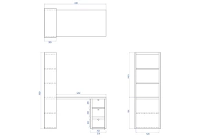 Второе фото. Письменный стол Sinse