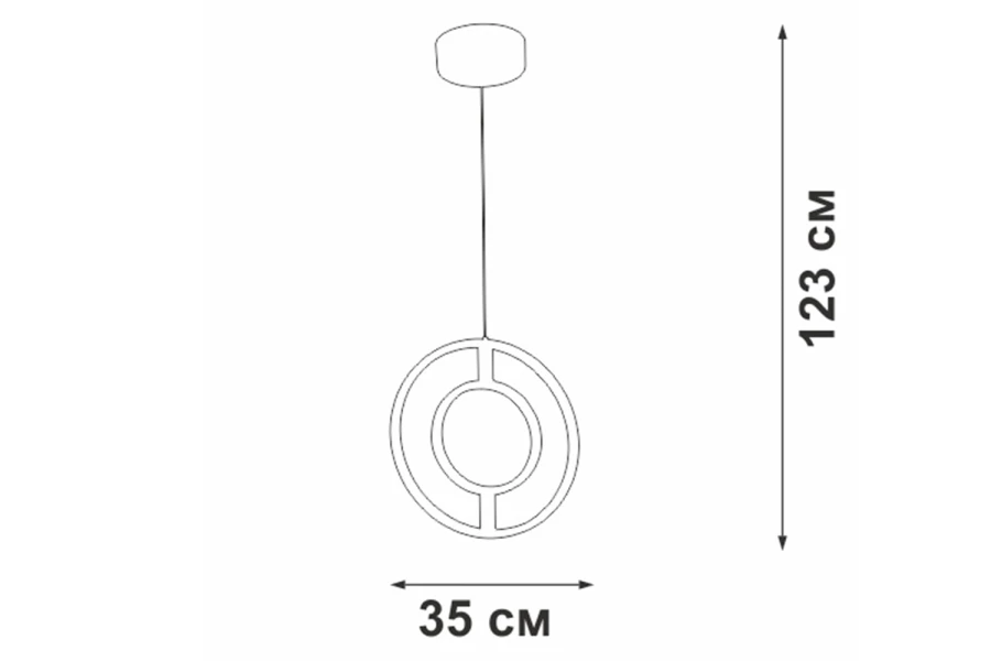 Светильник подвесной LED VITALUCE V4672-0/1S (изображение №6)