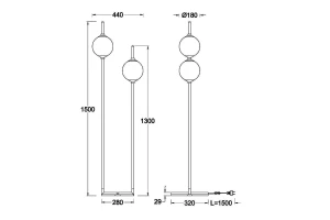 Второе фото. Торшер MAYTONI The Sixth Sense