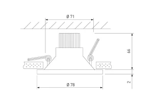 Второе фото. Светильник встраиваемый 15266