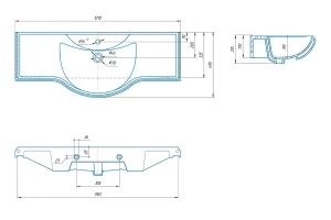 Второе фото. Раковина накладная Классик
