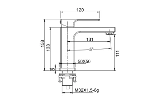 Второе фото. Смеситель для умывальника G1018