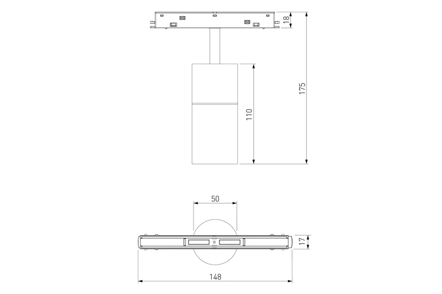 Трековый светильник Slim Magnetic R01 (изображение №24)