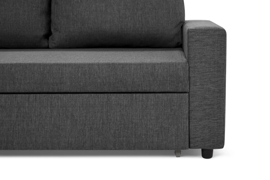 Угловой диван-кровать - аналог IKEA VILASUND, 235х90х155 см, серый (изображение №7)