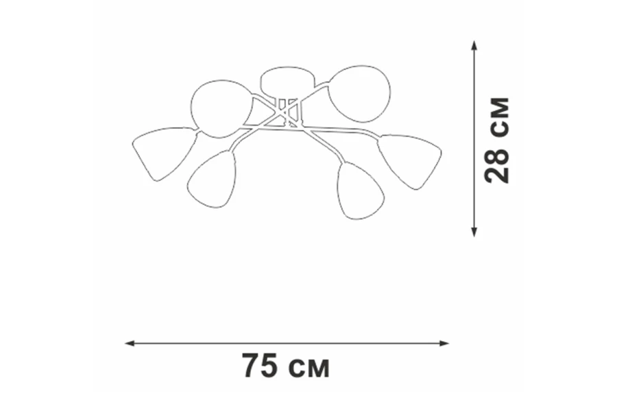 Люстра V4953-7/6PL (изображение №5)