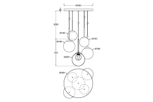 Второе фото. Светильник подвесной Modern Basic Form
