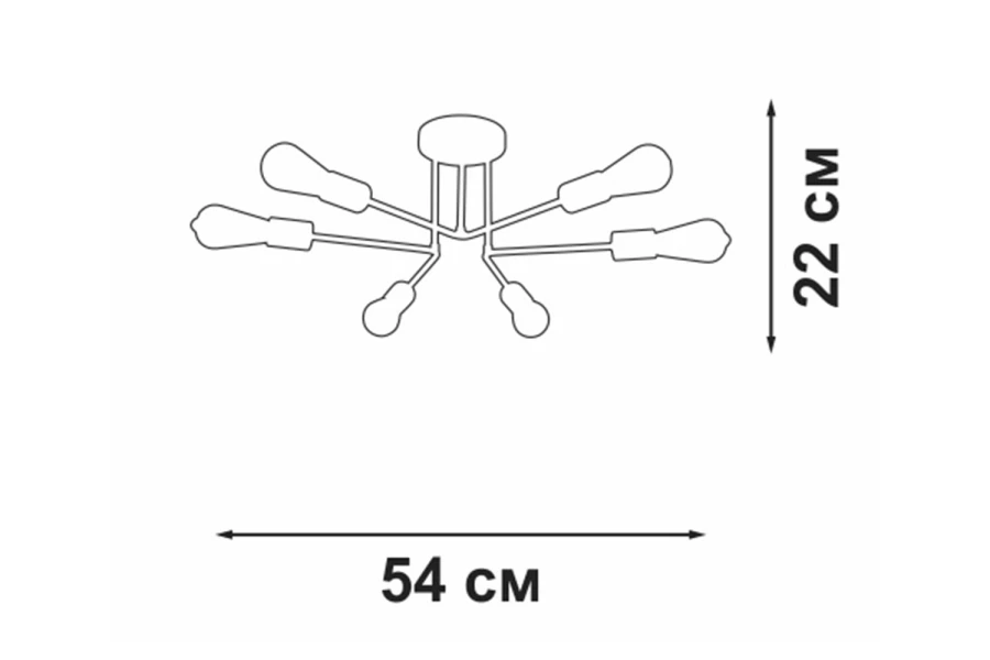 Люстра V3071-8/6PL (изображение №5)
