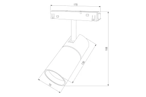 Второе фото. Трековый светильник Slim Magnetic R03
