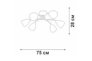 Второе фото. Люстра VITALUCE V4955