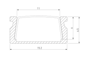 Второе фото. Профиль накладной LL-2-ALP006