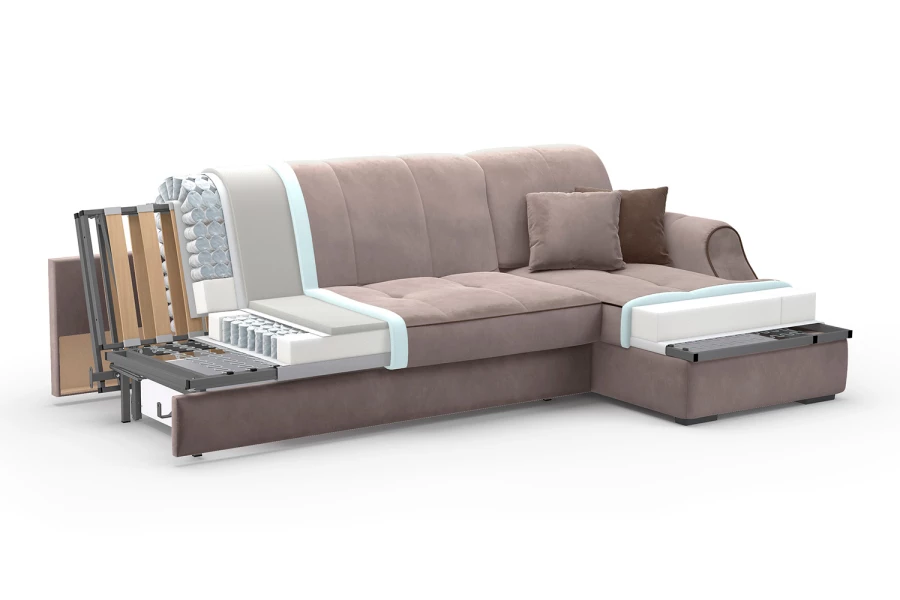 Угловой диван-кровать DREAMART Тулуза (изображение №22)