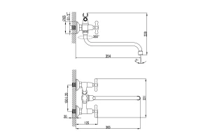 Второе фото. Смеситель для ванны IDDIS Jeals