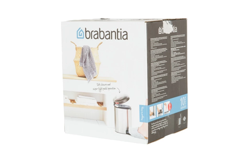 Бак для мусора с крышкой Brabantia New Icon 5 л (изображение №5)
