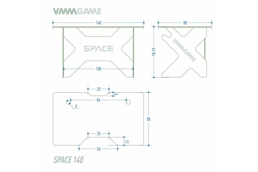 Игровой компьютерный стол VMMGAME Space 140 Dark Red (изображение №12)