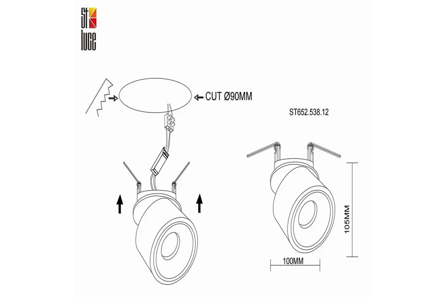 Светильник встраиваемый LED ST652 (изображение №6)