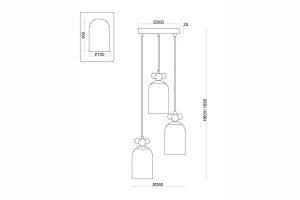 Второе фото. Светильник подвесной FREYA Modern Pitch