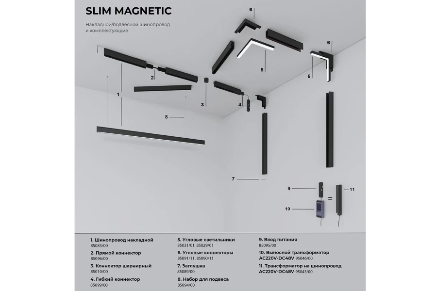 Трековый светильник Slim Magnetic Ringe (изображение №8)