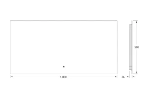 Зеркало с LED-подсветкой DEFESTO Glow