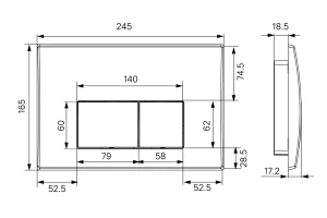 Второе фото. Инсталляция с клавишей смыва IDDIS Optima home