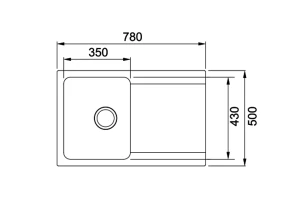Второе фото. Мойка врезная с крылом FRANKE OID 611-78