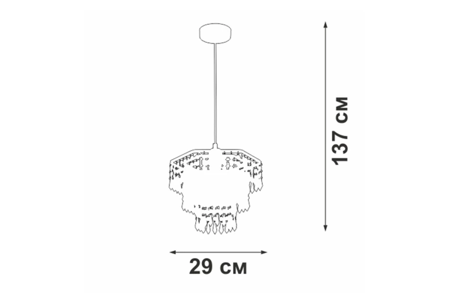Светильник подвесной V5883-1/1S (изображение №9)