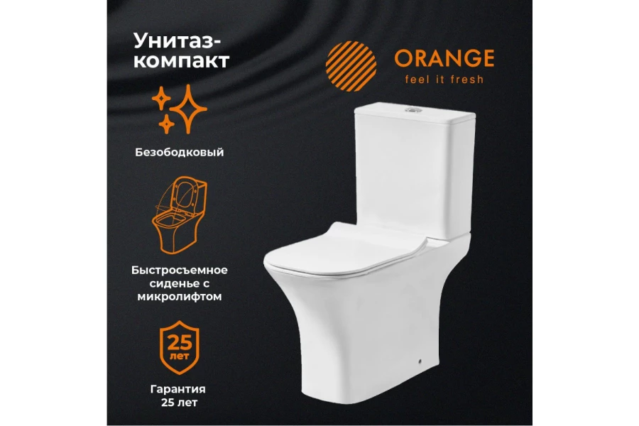 Унитаз-компакт напольный ORANGE C02-000W (изображение №2)