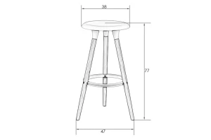 Второе фото. Барный табурет DOBRIN Royce