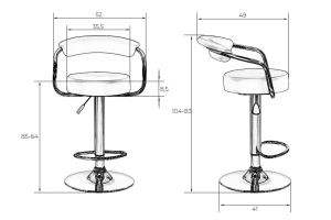 Второе фото. Стул барный DOBRIN Marta