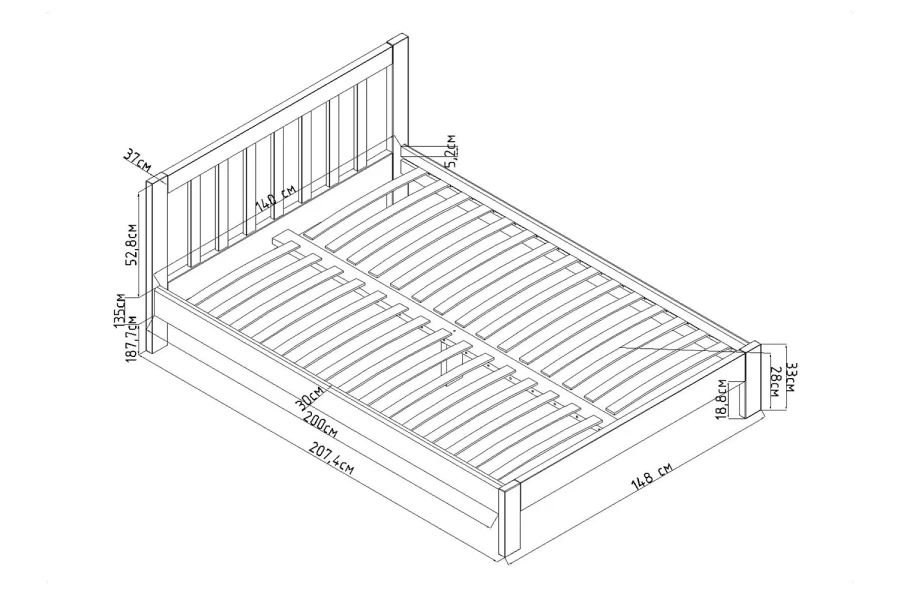 Кровать без подъёмного механизма Слип (изображение №11)