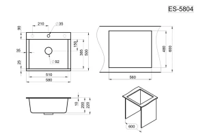 Второе фото. Мойка врезная GRANULA Estetica