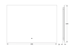 Второе фото. Зеркало с LED-подсветкой DEFESTO Glow