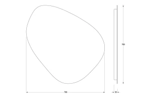 Второе фото. Зеркало настенное с LED-подсветкой EVOFORM Ledshine
