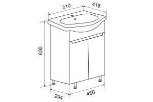 Второе фото. Тумба напольная Агата