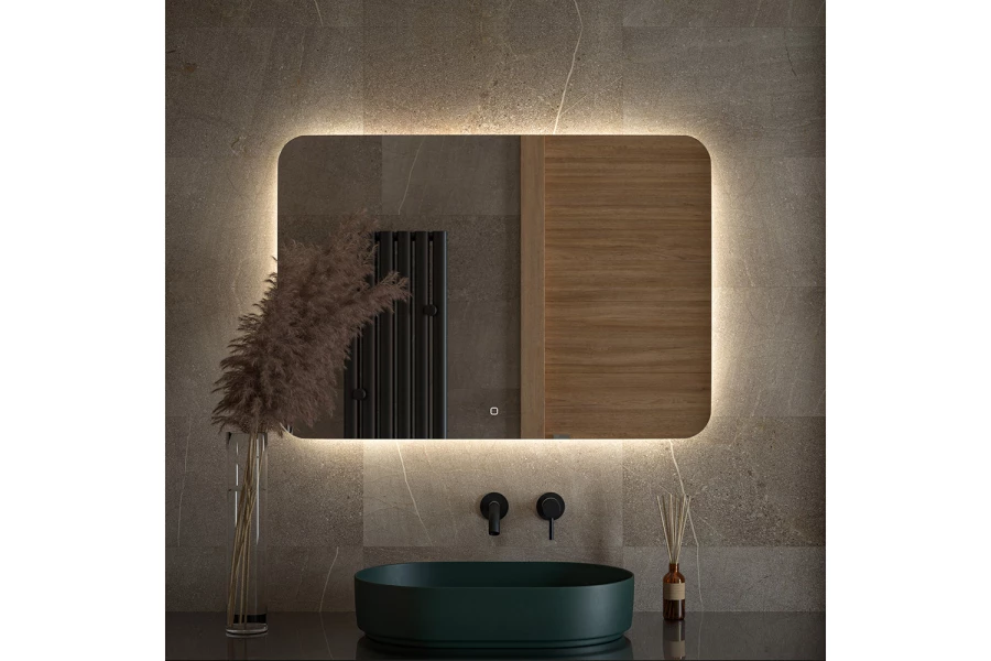 Зеркало с LED-подсветкой DEFESTO Opti (изображение №2)
