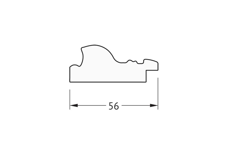 Зеркало в раме Виньетка состаренная бронза 56 мм (изображение №5)