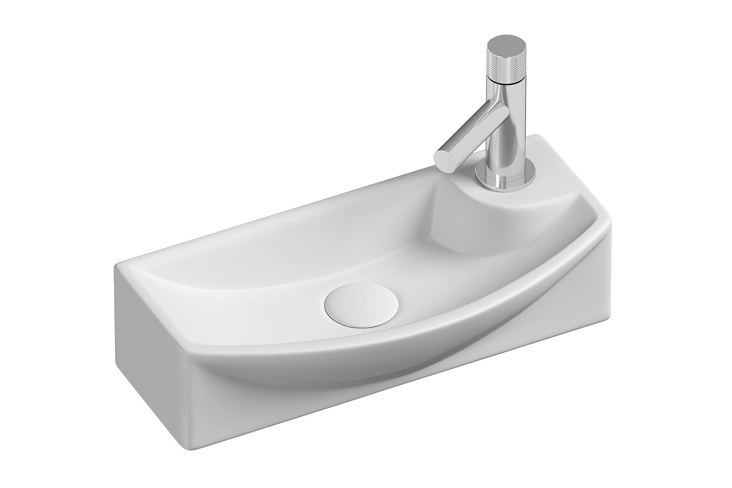 Умывальник подвесной угловой CERAMICANOVA Element