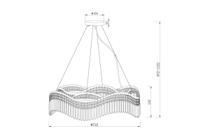 Второе фото. Светильник подвесной MAYTONI Diamant Crystal Gracia