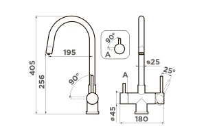 Второе фото. Смеситель OMOIKIRI Akita-BN
