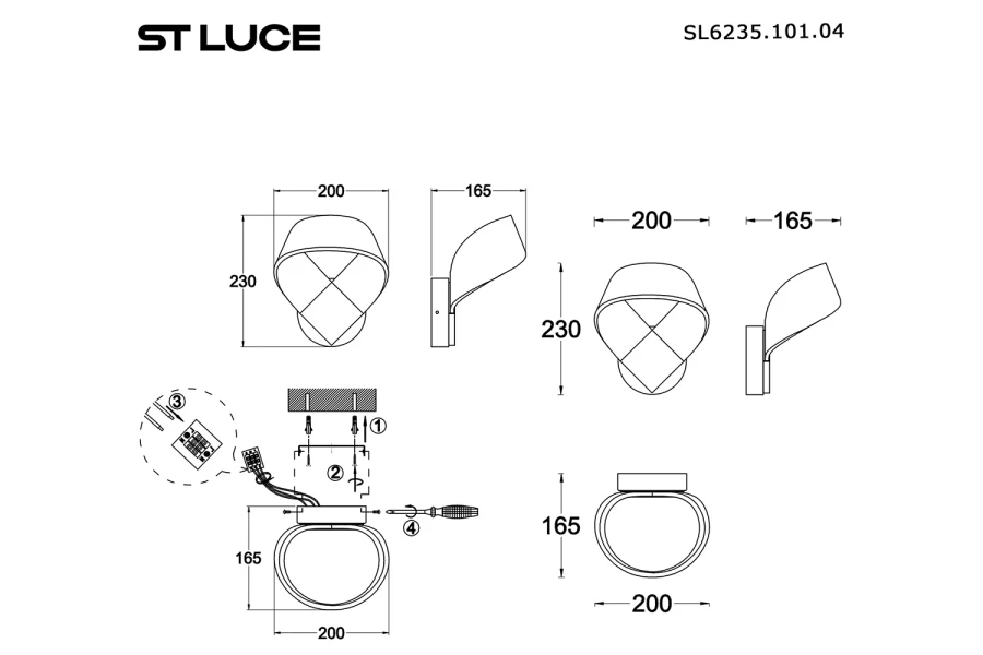 Светильник настенный ST LUCE Airy (изображение №4)