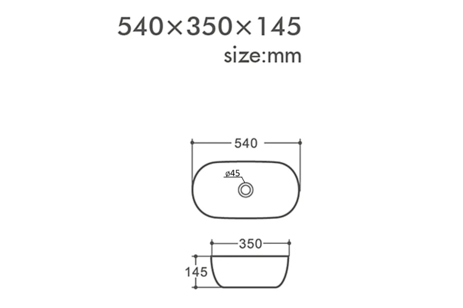 Раковина накладная ORANGE B07-540W (изображение №5)