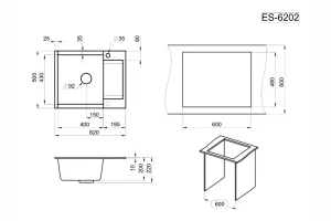 Второе фото. Мойка врезная GRANULA Estetica