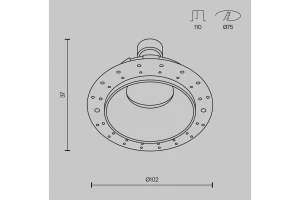 Второе фото. Светильник встраиваемый Downlight Share