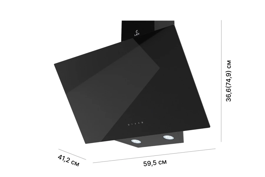 Вытяжка LEX Meta GS 600 Black (изображение №2)