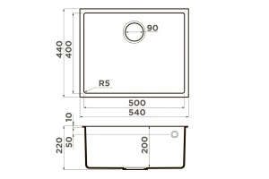 Второе фото. Мойка врезная OMOIKIRI Bosen
