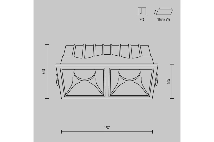 Светильник встраиваемый Downlight Alfa (изображение №12)