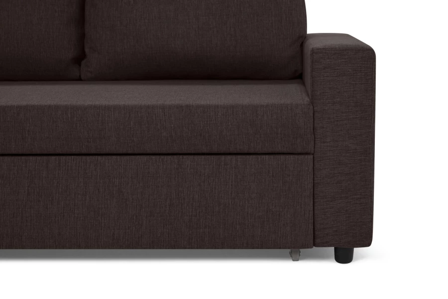Угловой диван-кровать - аналог IKEA VILASUND, 235х90х155 см, коричневый (изображение №7)
